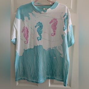 Vintage White House Cotton Notical Tee, Size XL